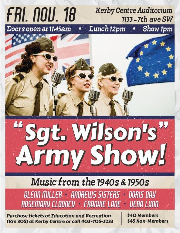 Kerby Centre Presents Sgt Wilson’s Army Show - image