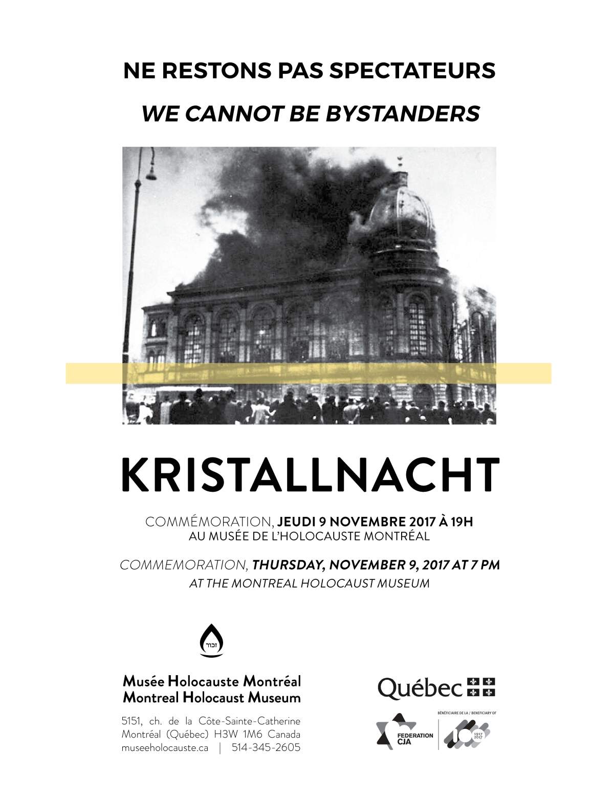 Kristallnacht Commemoration - image