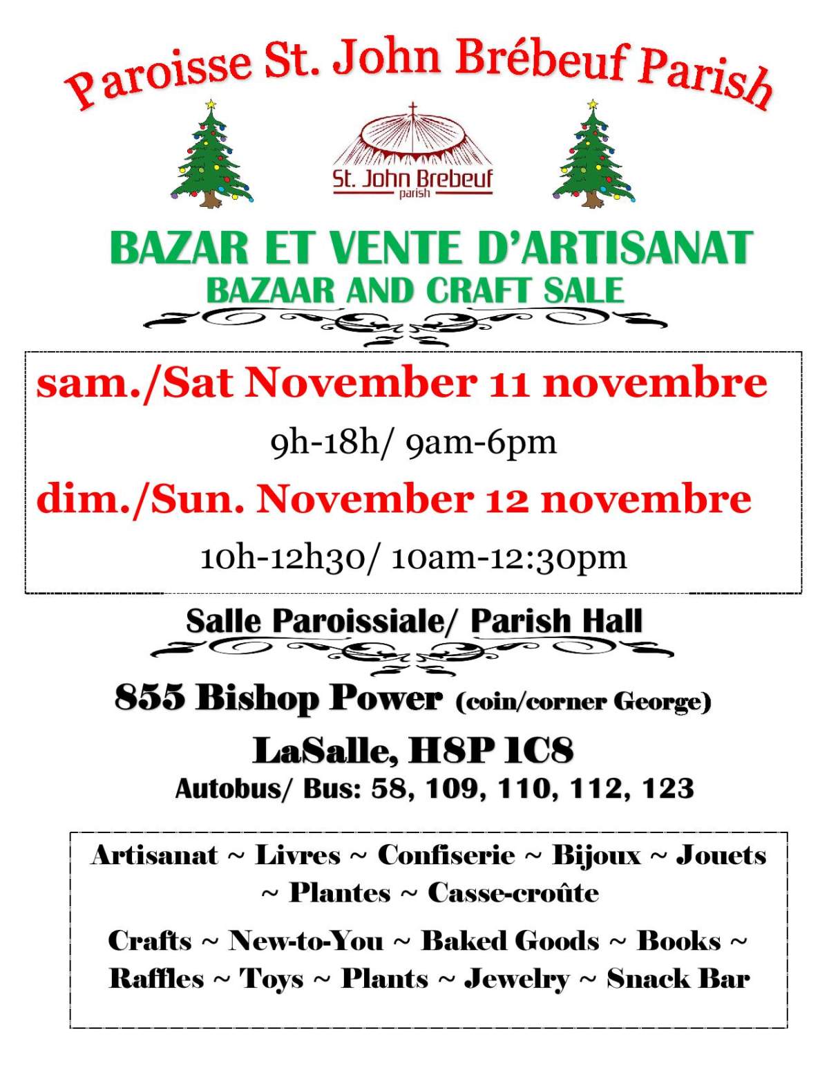 St. John Berebeuf Bazaar & Craft Sale - image