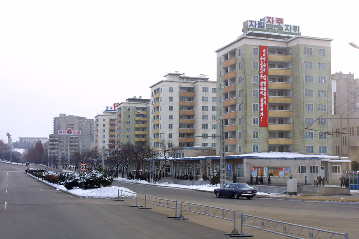 Prefabricated buildings in Pyongyang