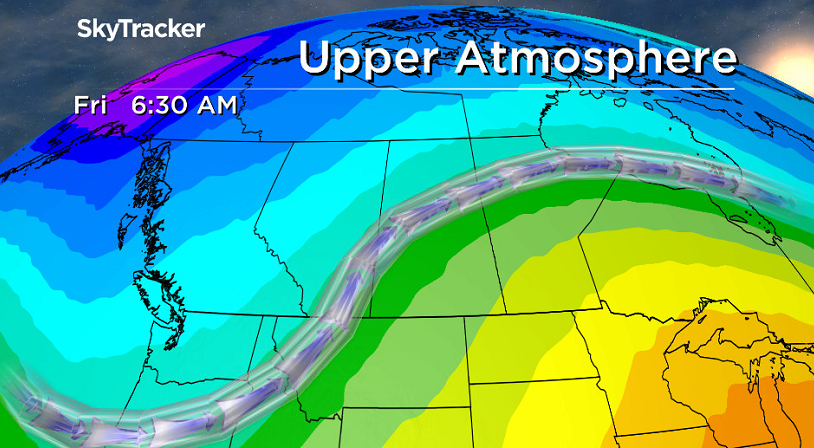 An upper ridge of high pressure rebuilds in across the region Thursday and hangs on Friday morning before moving out.