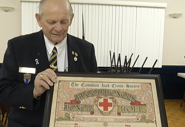 The Red Cross Society of Canada Blood Donor Honor Roll from 1945 was fully restored.