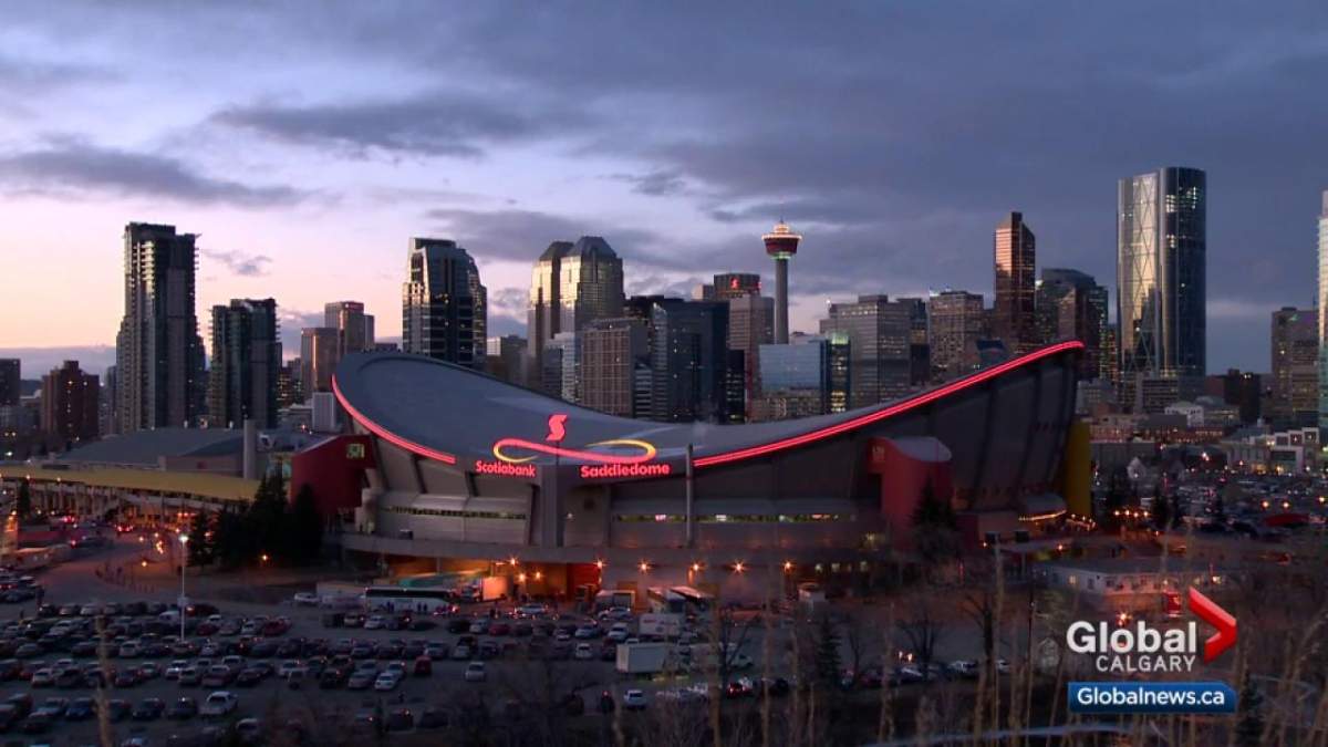 Downtown Calgary .