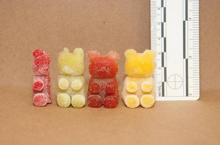 Cannabis laced gummy bears