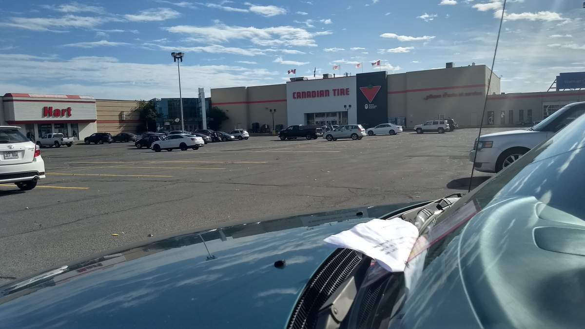 Shoppers came out to a flyer under their windshield wiper good for a free bag of chips.