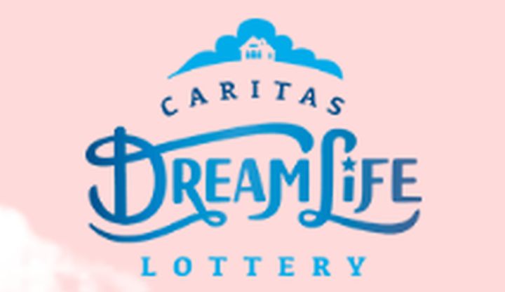 Logo for the Caritas DreamLife Lottery.