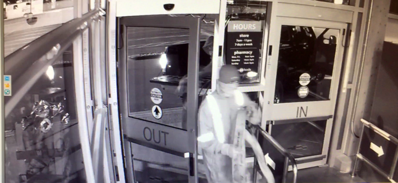 RCMP released this photo of an ATM theft from the Save on Foods in Okotoks on Wednesday, Oct. 25, 2017.