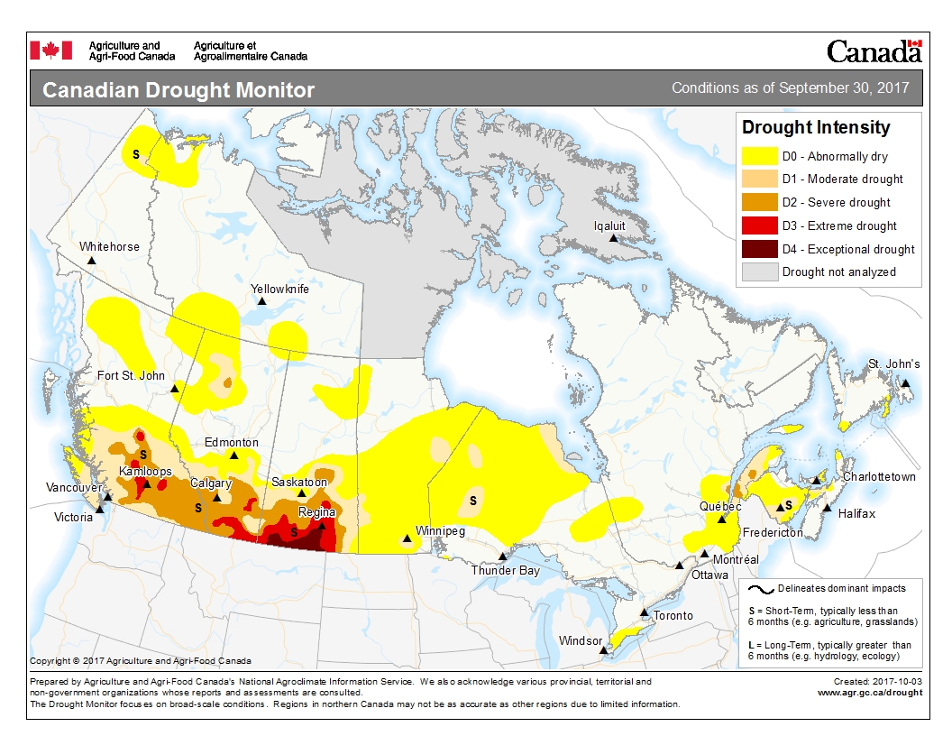 Southern Saskatchewan in drought for almost a year - image
