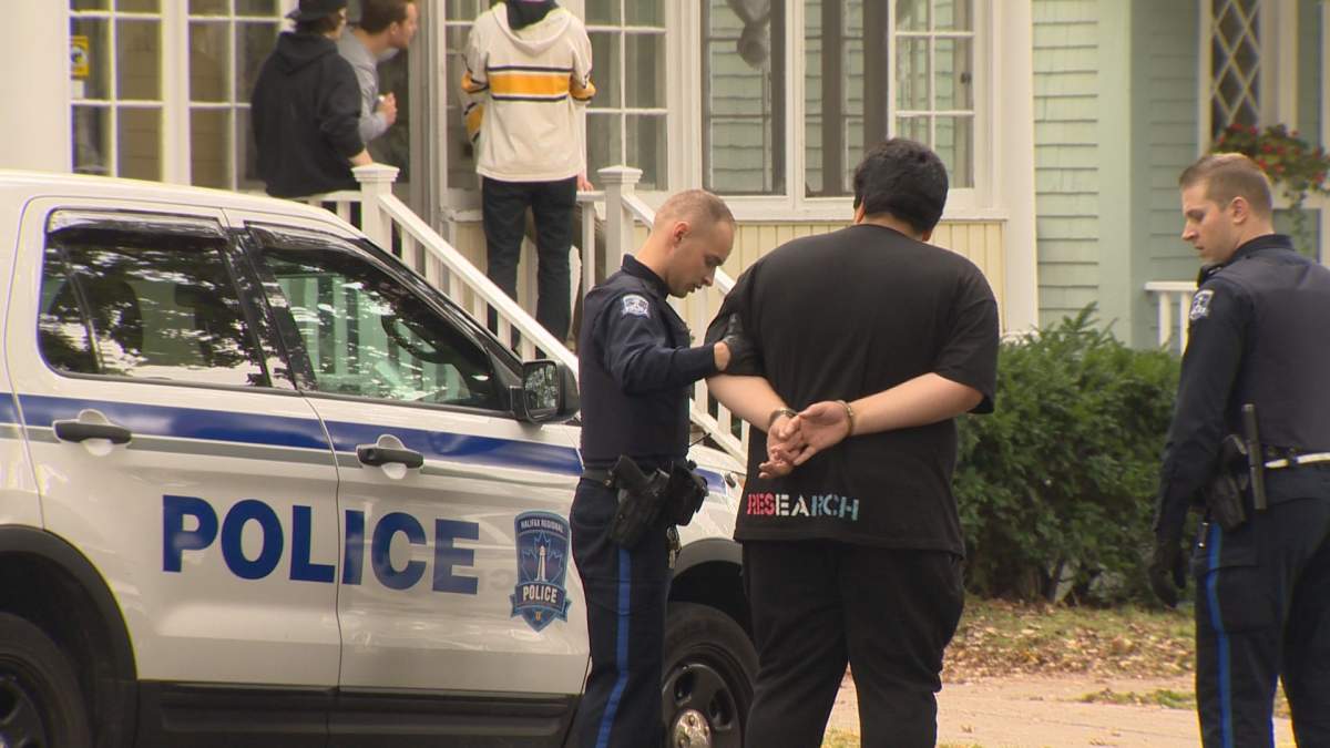 Halifax police arrested 22 people at a Dalhousie homecoming party on Saturday. 