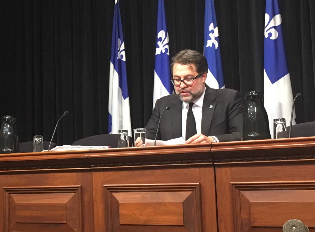 Immigration Minister David Heurtel announced that public consultations on systemic racism will no longer go ahead. Wednesday, Oct. 18, 2017.