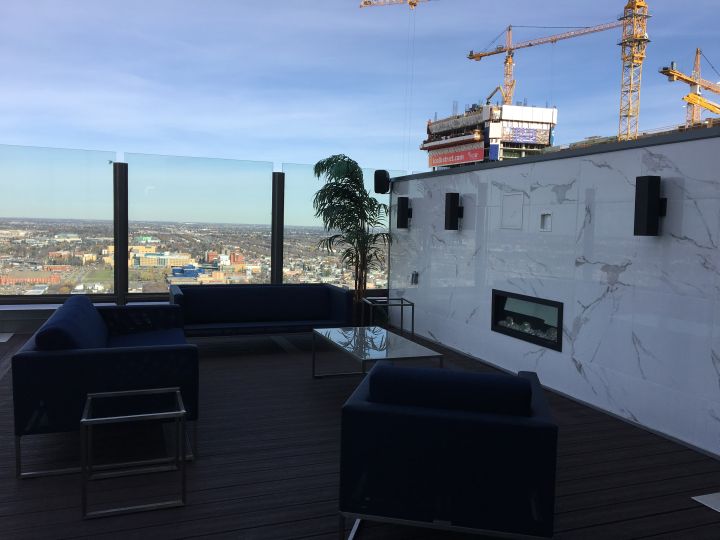 This two-storey penthouse in Edmonton’s Ultima Tower is on the market for $3.13 million and comes with a Bentley.