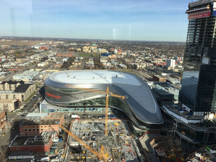 This two-storey penthouse in Edmonton’s Ultima Tower is on the market for $3.13 million and comes with a Bentley.