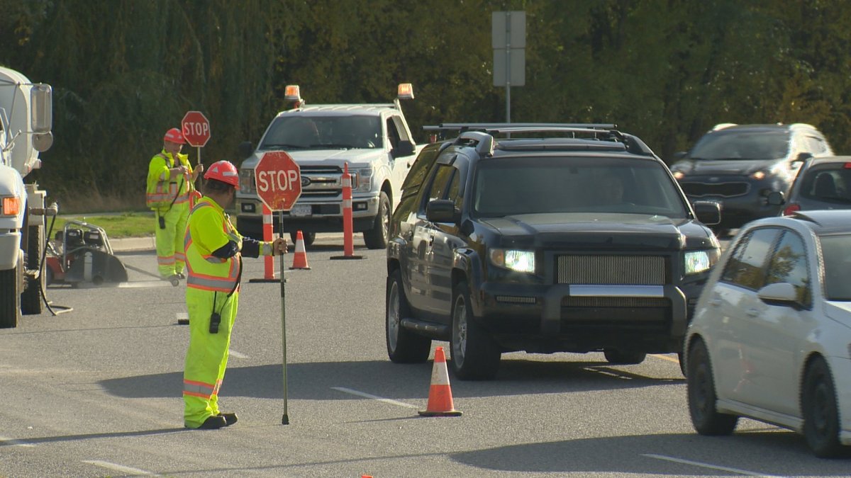 A section of Kelowna’s Enterprise Way will be closed at night this week - image