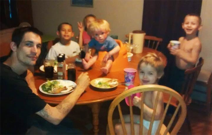 Here's a photo of the Saskatoon family selected for the Thanksgiving meal.