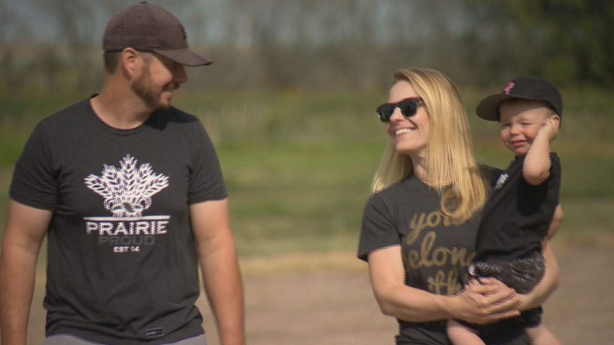 Mathieu and Lesley Kelly, a young farming couple south of Watrous, are also aiming to get mental health issues in farming out in the open.