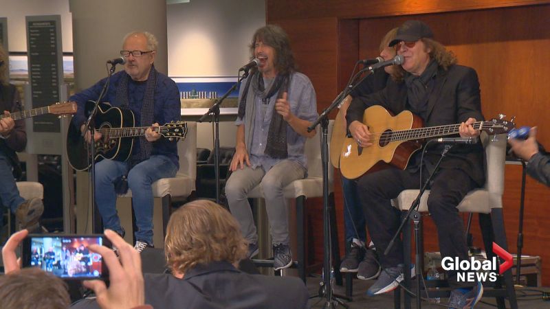  Members of the legendary Canadian rock band Foreigner hold a news conference to talk about a new musical. 
