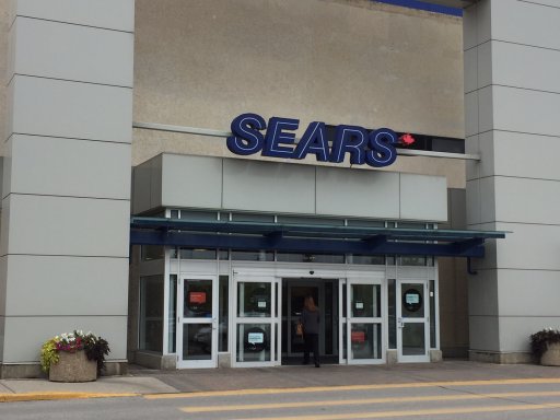 The former Sears location at Polo Park is being redeveloped.