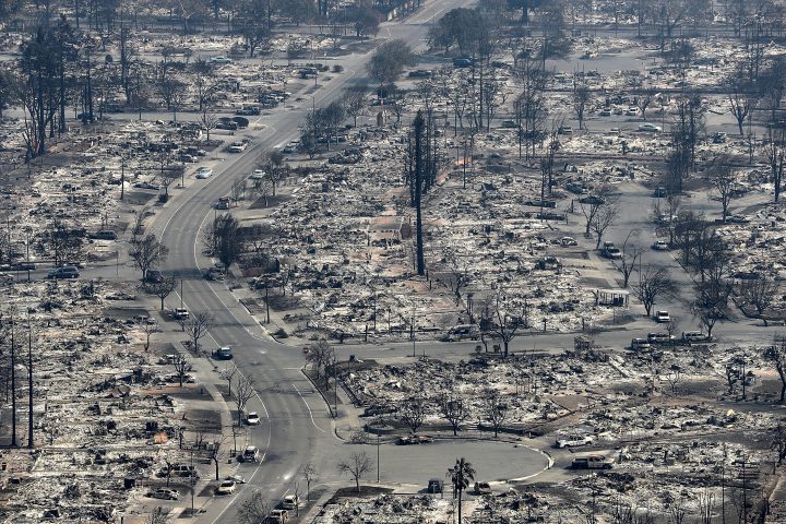 California wildfires: Striking aerial photos show devastation caused by ...