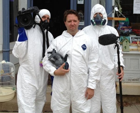 Matt Paxton and crew take a break from helping hoarders deal with their stuff.