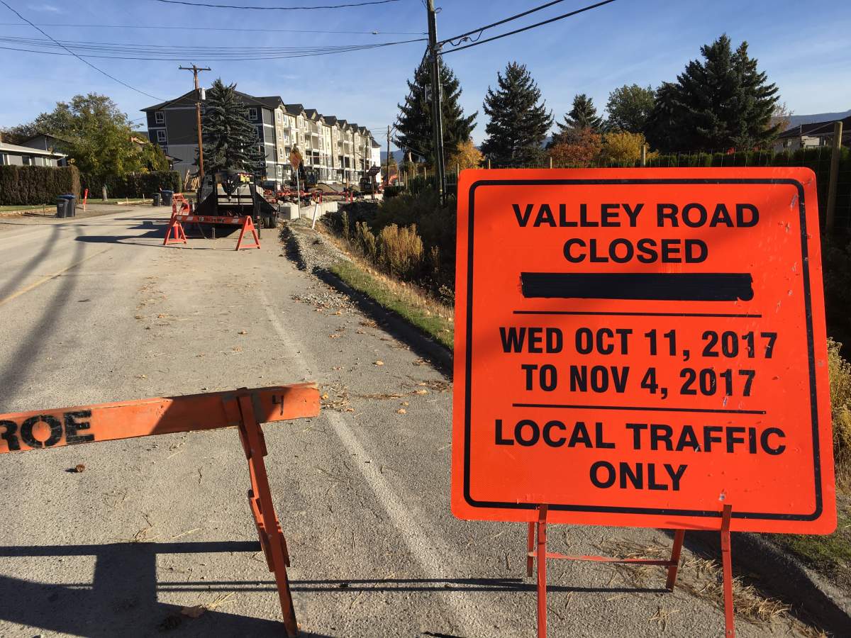 Safety concerns force road closure in Kelowna - image
