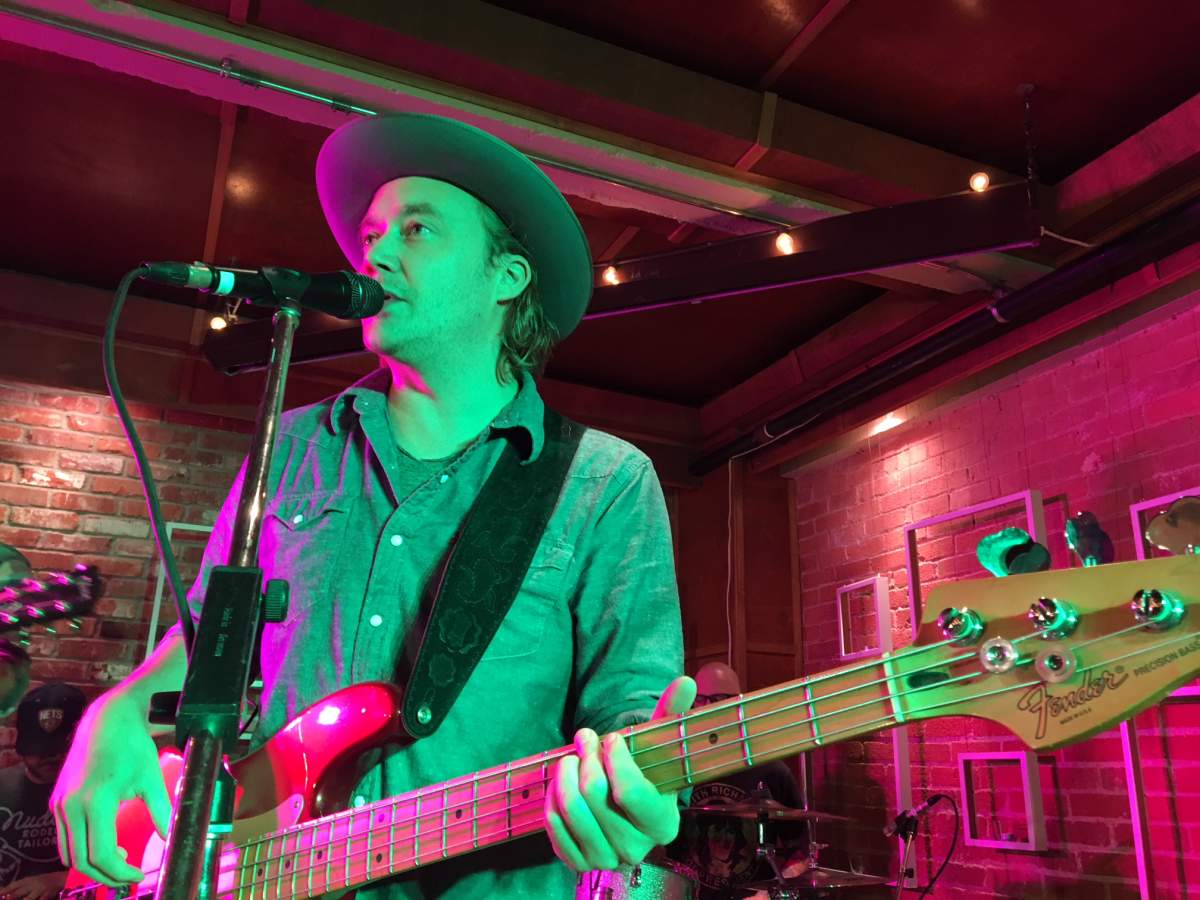 Edmonton country music band The Dungarees performing at the Yellowhead Brewery in Edmonton, where they are holding their second annual 24-hour Gig-A-Thon fundraiser for the Alberta Cancer Foundation. October 20, 2017.