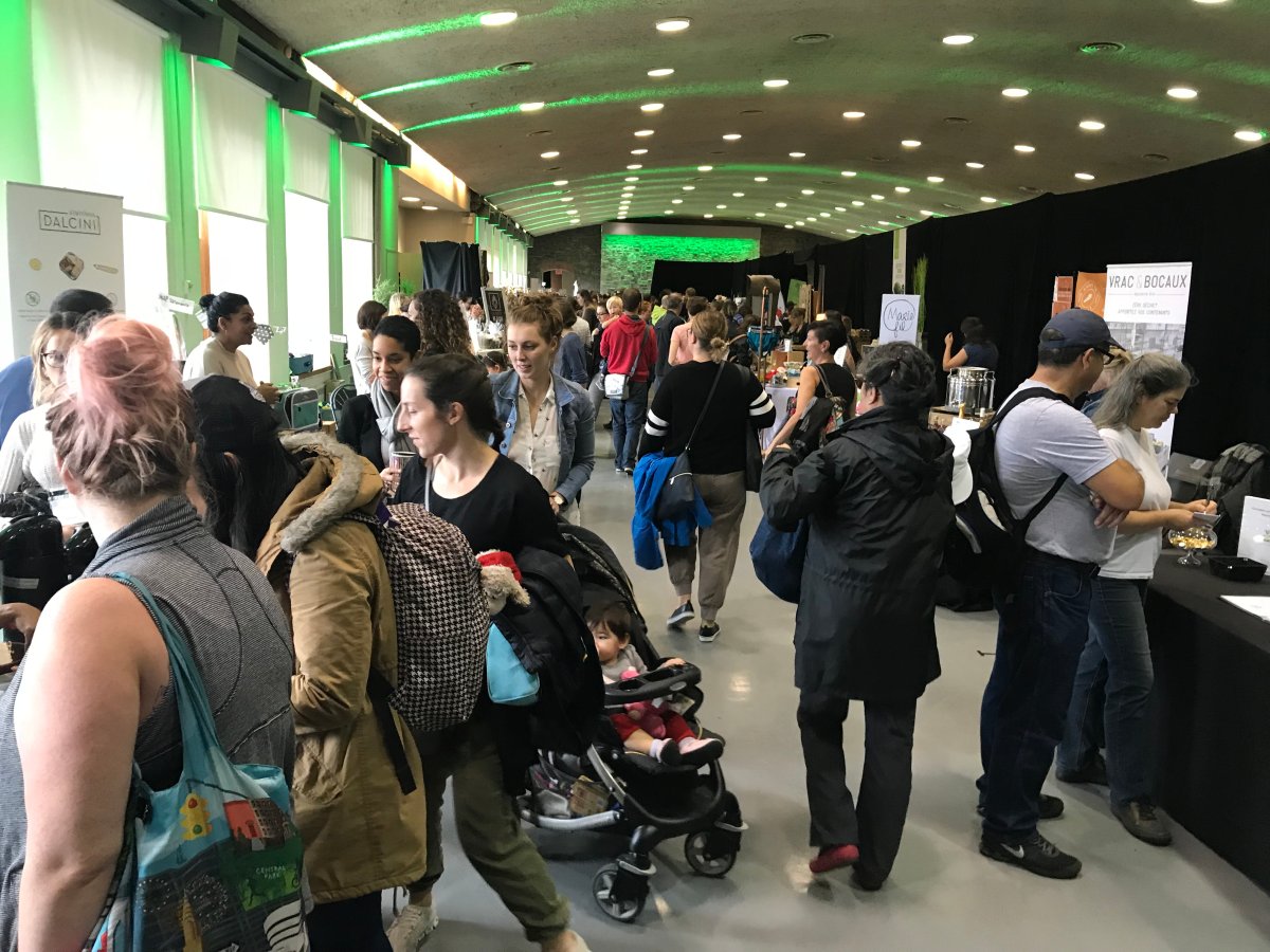 Visitors at the Zero Waste Festival on Sunday, October 15, 2017.