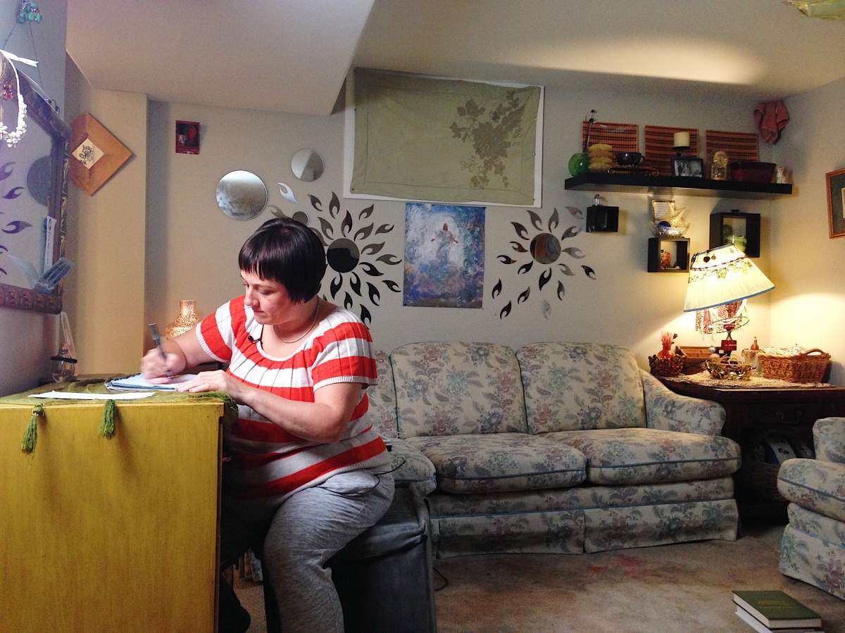 Jennifer Armstrong, sex assault survivor, writes letters to pen pals.