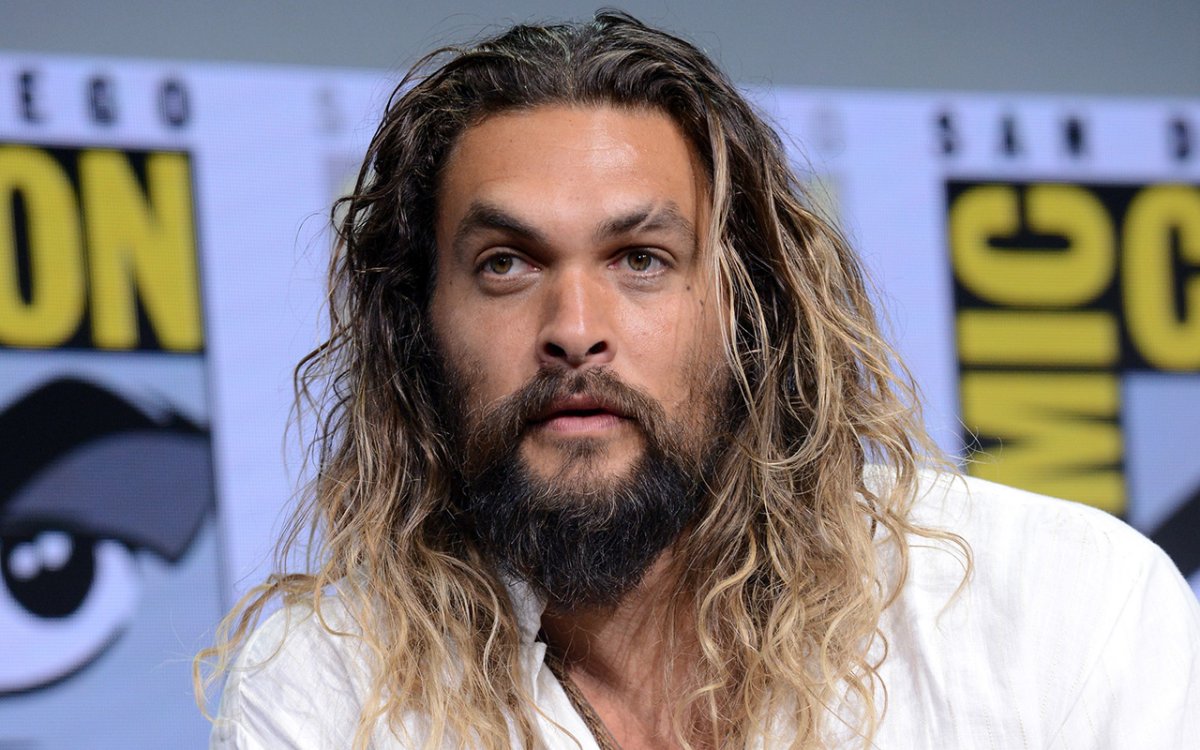 Jason Momoa attends the Warner Bros. Pictures 'Justice League' Presentation during Comic-Con International 2017 at San Diego Convention Center.