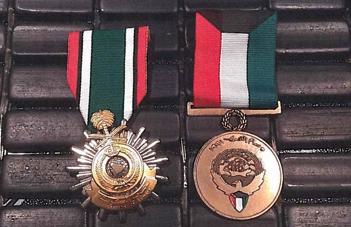 Police released this photo of some of the stolen war medals.