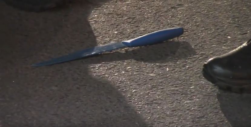This knife was found at the scene in downtown Peterborough where a man was stabbed on Oct. 13.