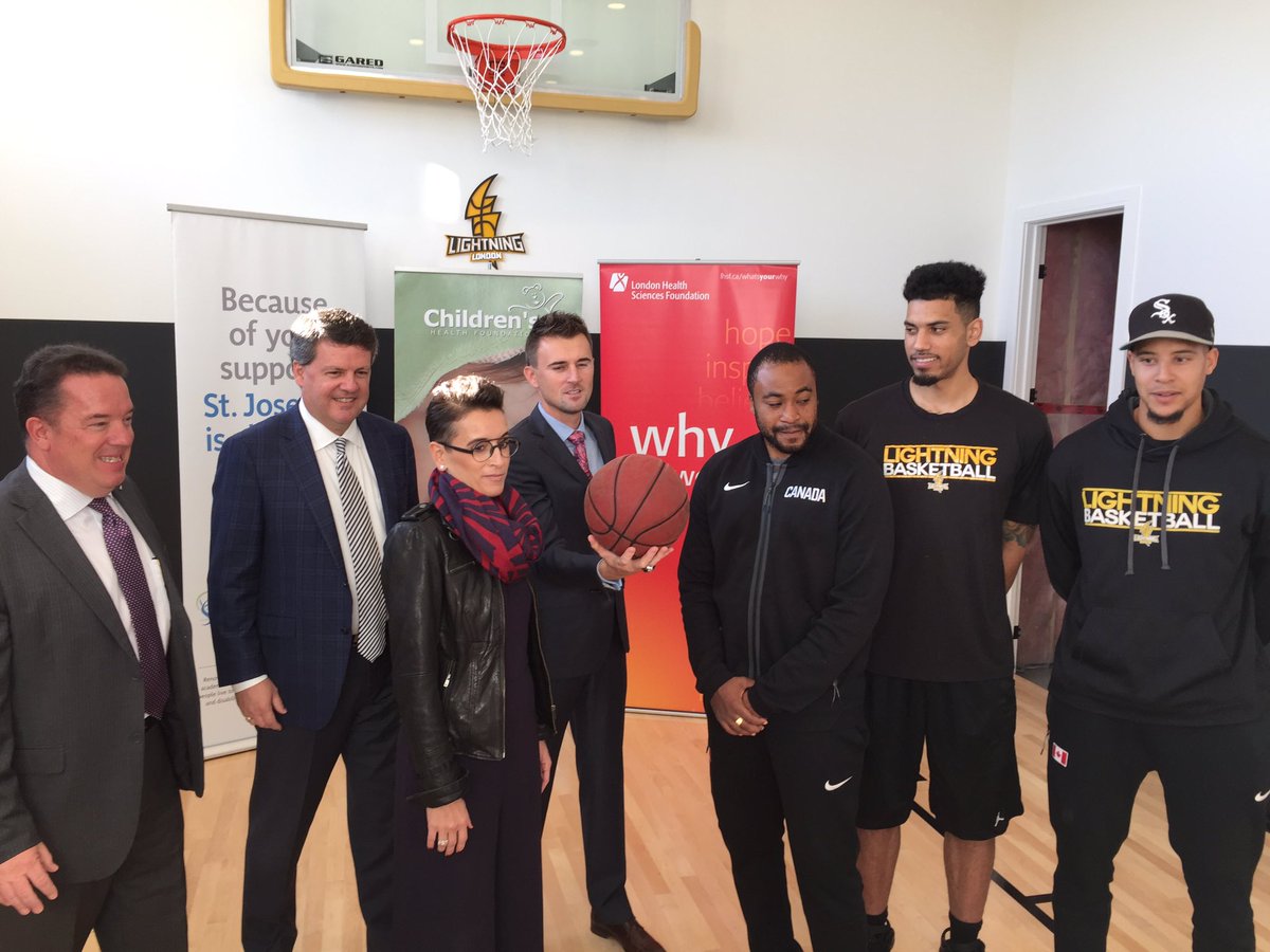 Members of the London Lightning team and organization were on hand for the launch of the fall edition of the Dream Lottery on Oct. 5, 2017.