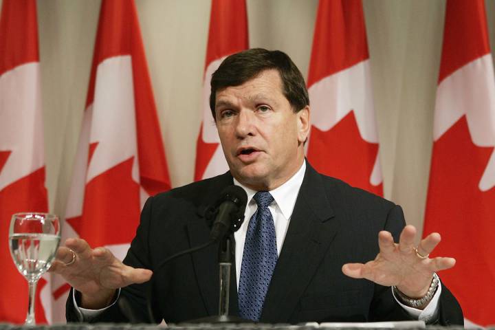 FILE - Frank McKenna is seen in this file photo taken in Washington in 2006 while he was serving as Canada's ambassador to the United States.