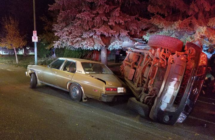 4 teens hospitalized after multi-vehicle collision in Saskatoon