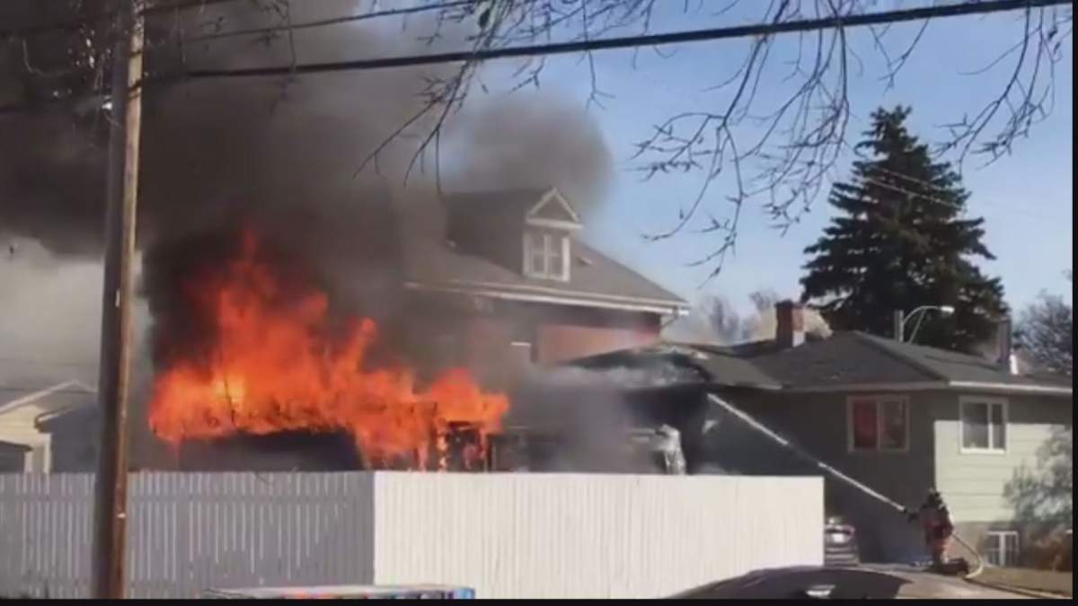 At around 2:30 p.m., the Moose Jaw Fire Department, police and EMS were called to a garage fire on the 600 block of Fairford Street East.