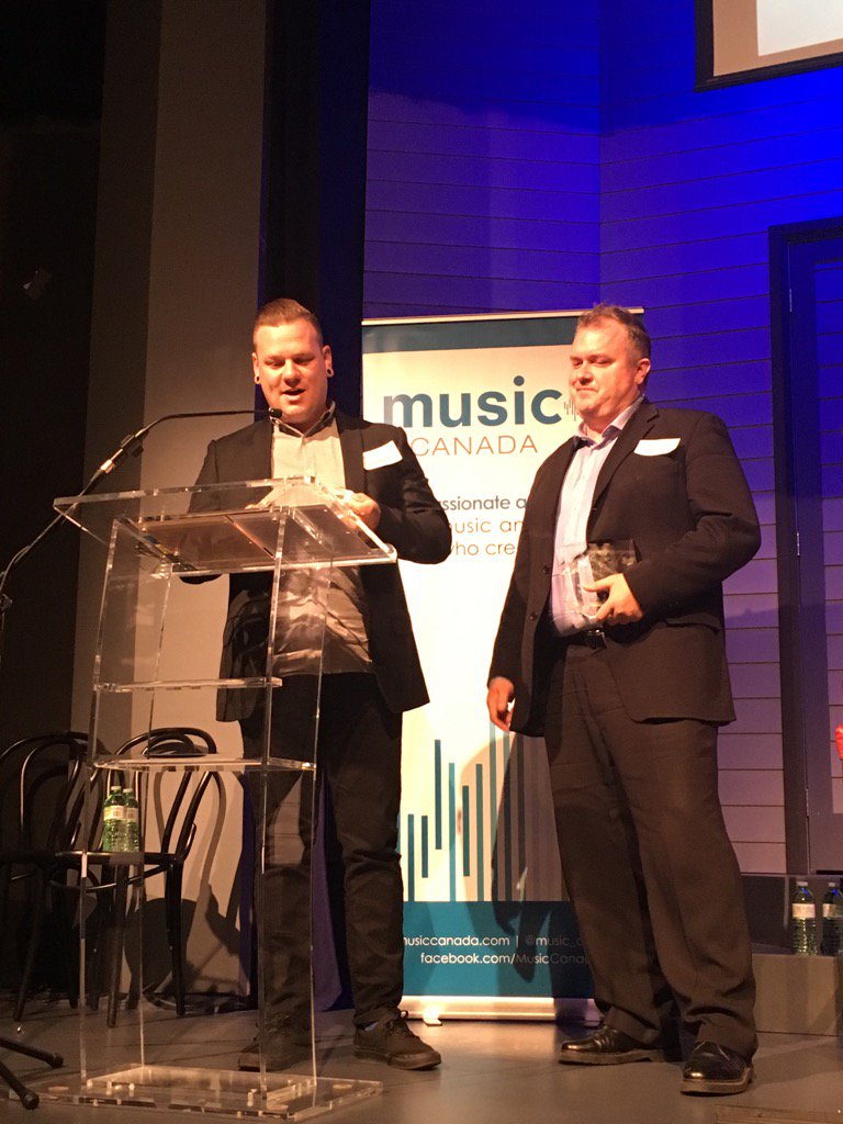 Corey Crossman and Chris Campbell earn a national award for their efforts to make London a music city.