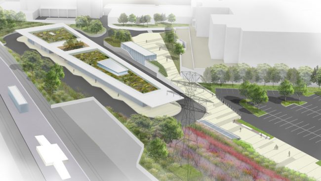 A rendering of what the redeveloped Kipling station could look like.