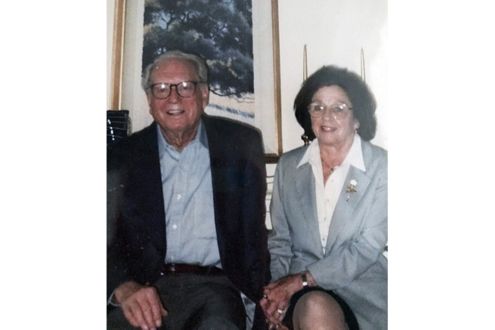 This undated photo provided by their son Michael Rippey shows Charles and Sara Rippey. Charles, 100, and Sara, 98, were unable to leave their Napa, California home, and died when the Tubbs fire swept through.