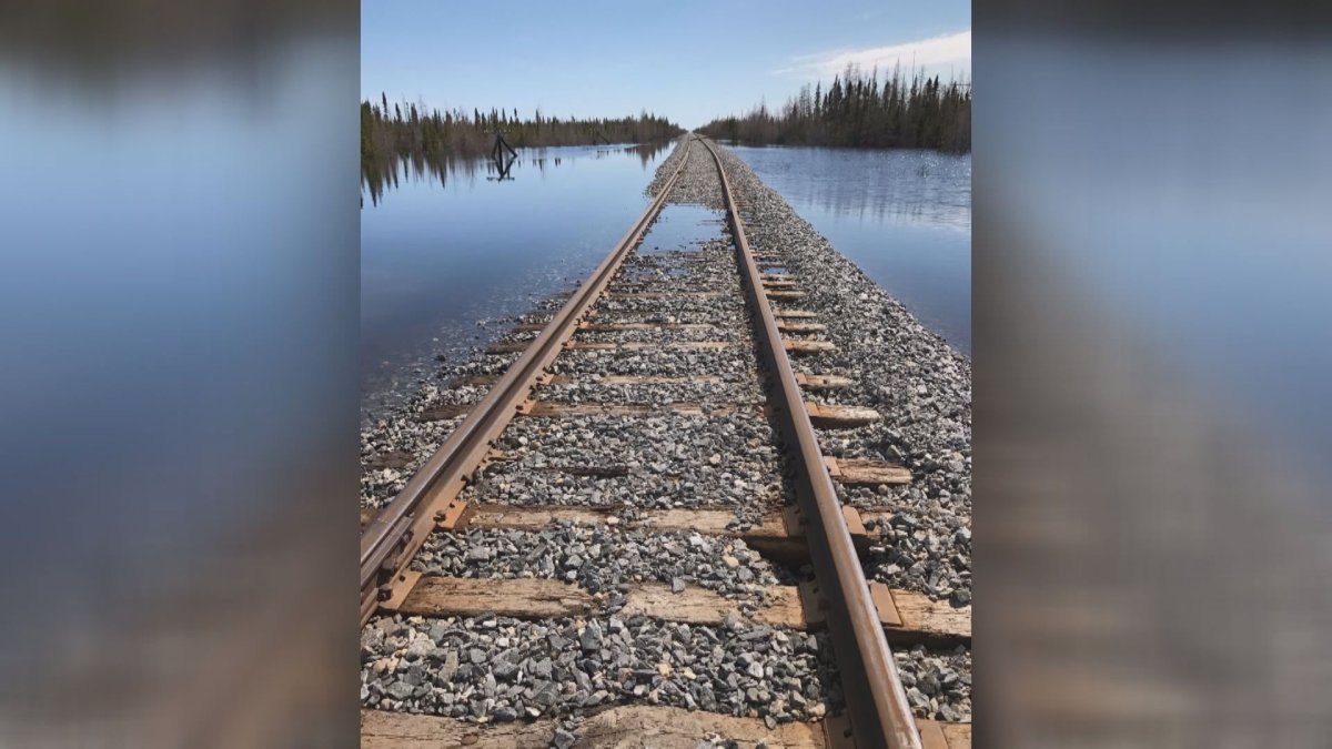 The Omnitrax rail line to Churchill was badly damaged due to spring flooding in 2017.