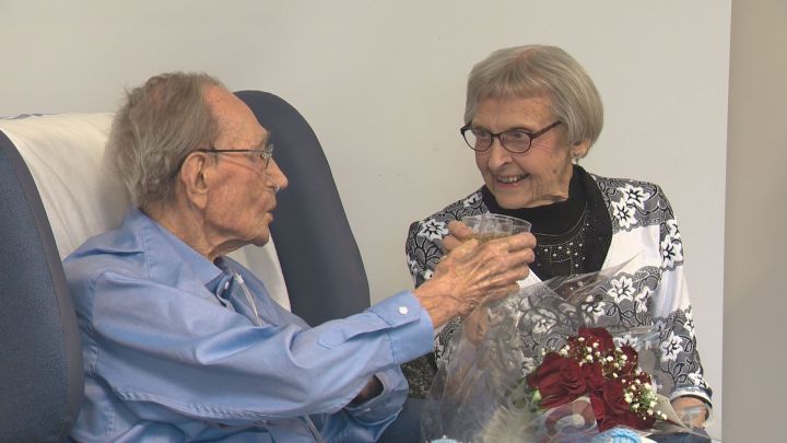 Dan, 106, and Bertha, 99, celebrate their 79th wedding anniversary Wednesday, Oct. 25, 2017.