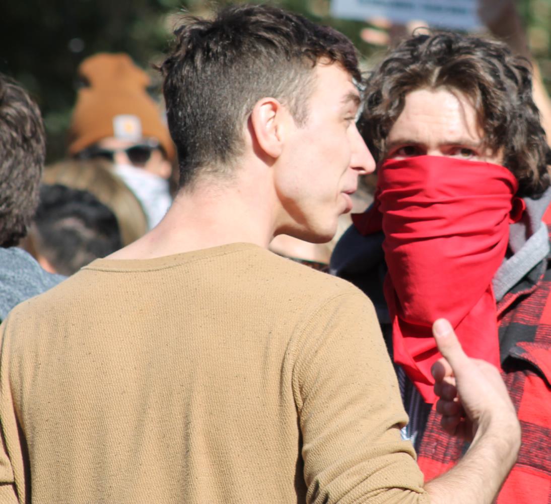 Police release images following unrest at Peterborough rally - image