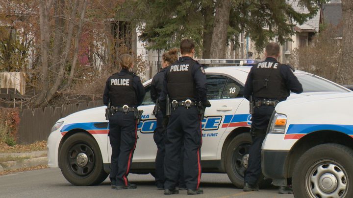 Police currently have a number of officers in the 1100 block of Elphinstone Street after shots were allegedly fired.
