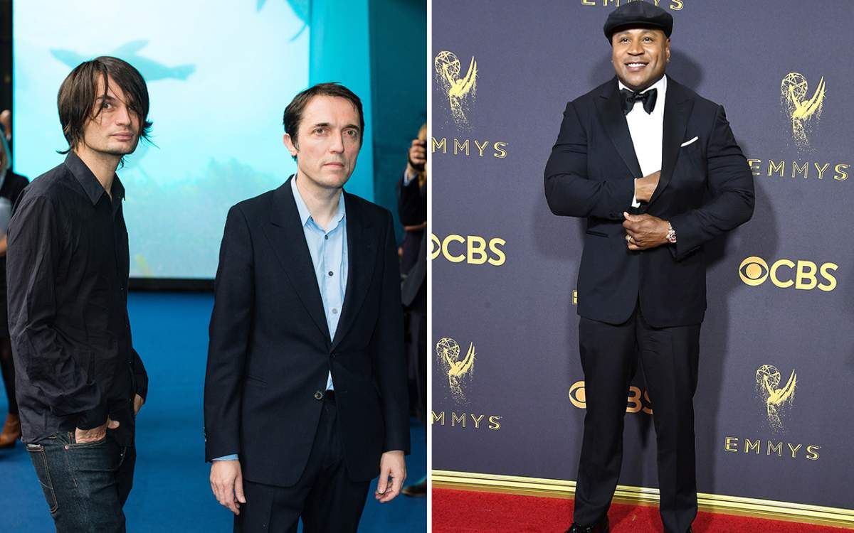  (L-R) Jonny Greenwood and Colin Greenwood from Radiohead and LL Cool J.