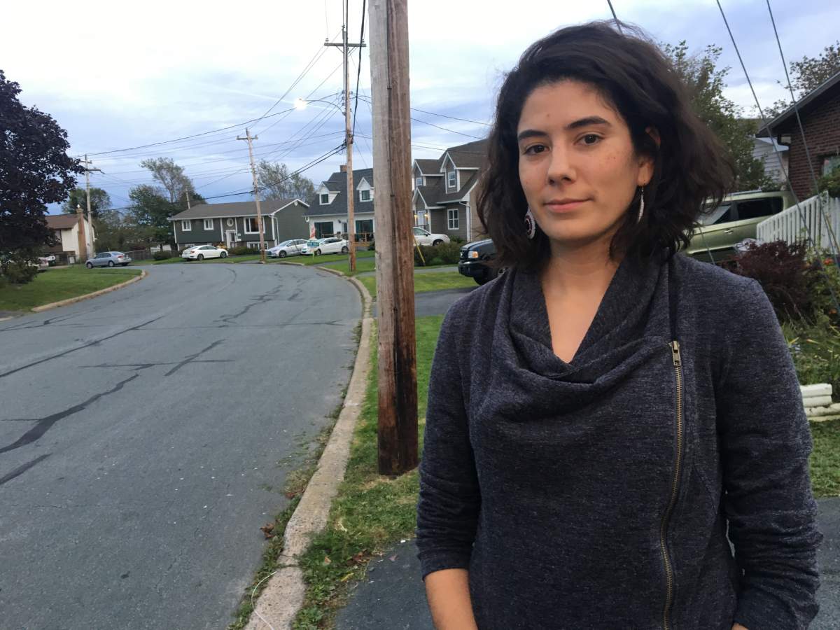 Halifax Poet Laureate Rebecca Thomas poses for a photo on October 3, 2017