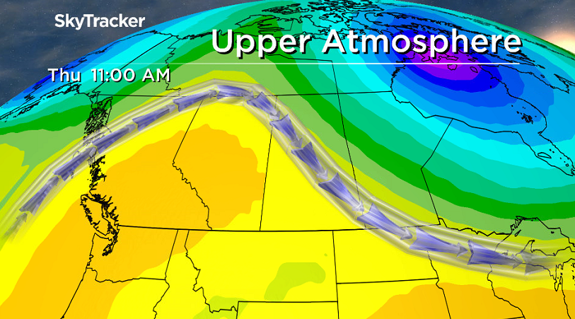 Rebuilding upper ridge returns us to warmer days by the end of the week.