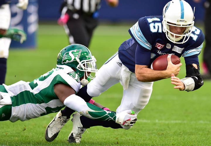The Saskatchewan Roughriders (8-6) earned their third straight road win to move into sole possession of third in the West Division standings.