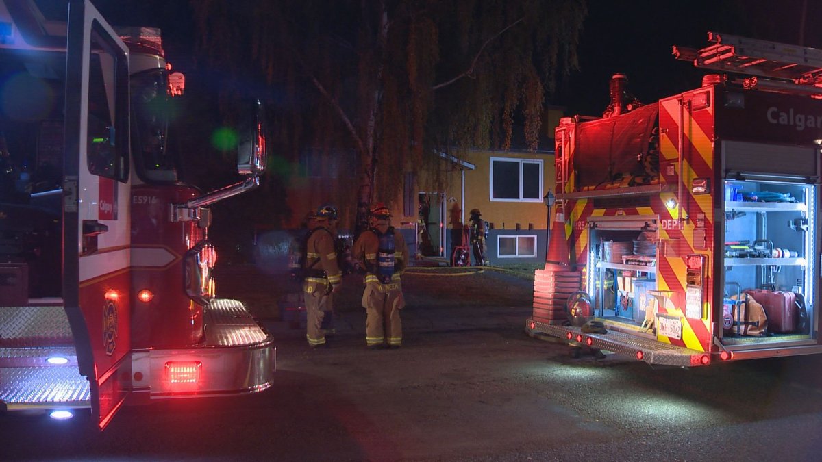 Calgary fire crews respond to a house fire in the northeast.