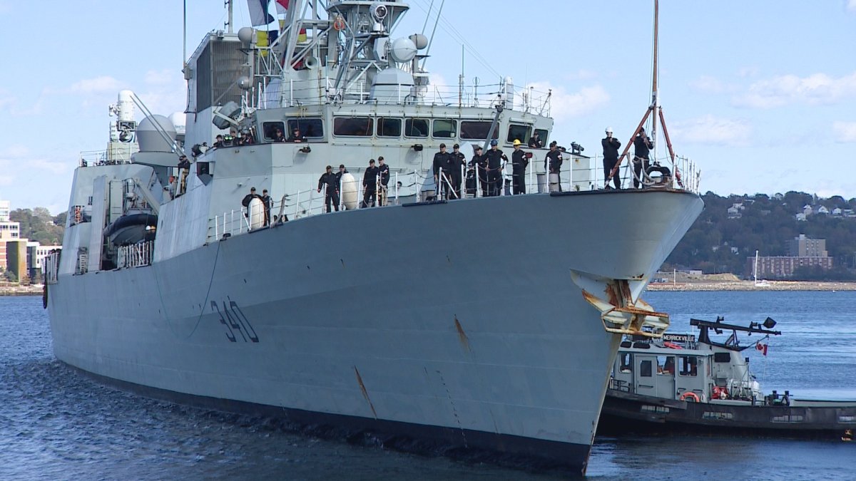 HMCS St. John's returned to Halifax on Thursday after a humanitarian relief mission in the wake of Hurricane Irma and Hurricane Maria.