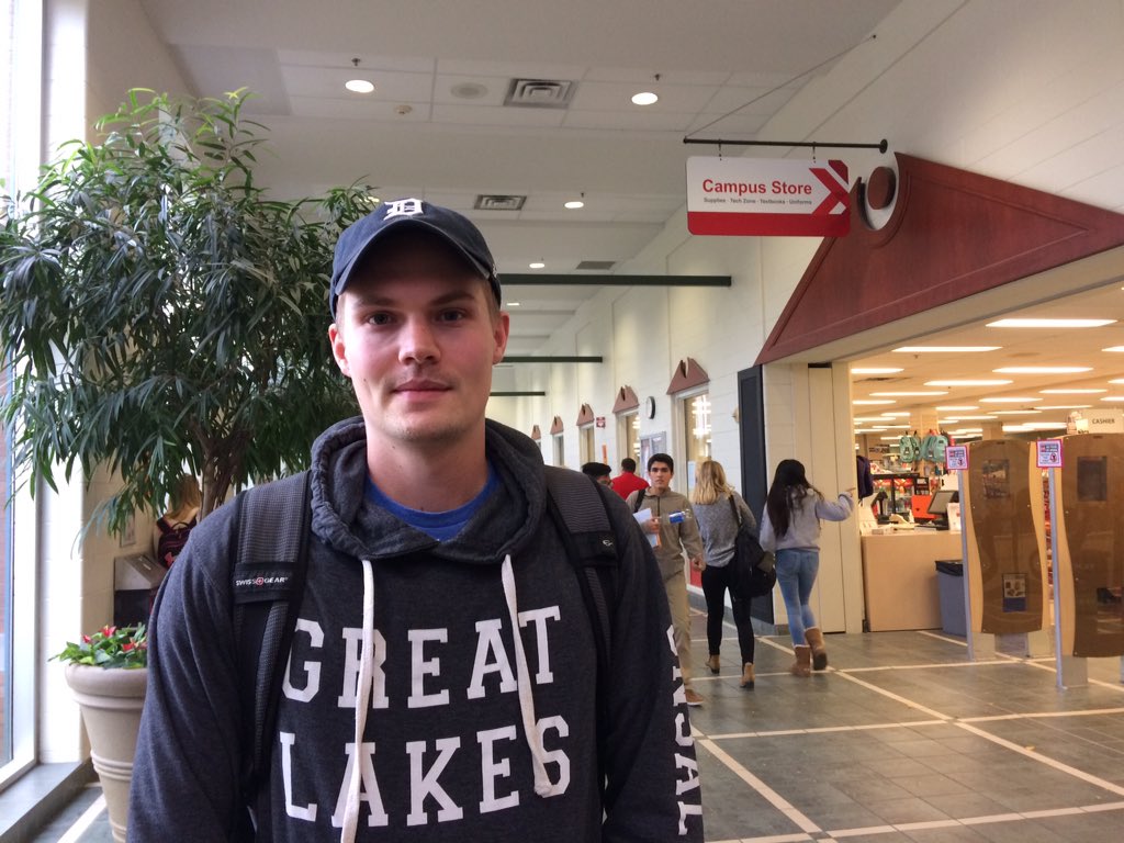 Second-year food and nutrition management student Sean Steckler understands why part-time staff are hoping for job security.