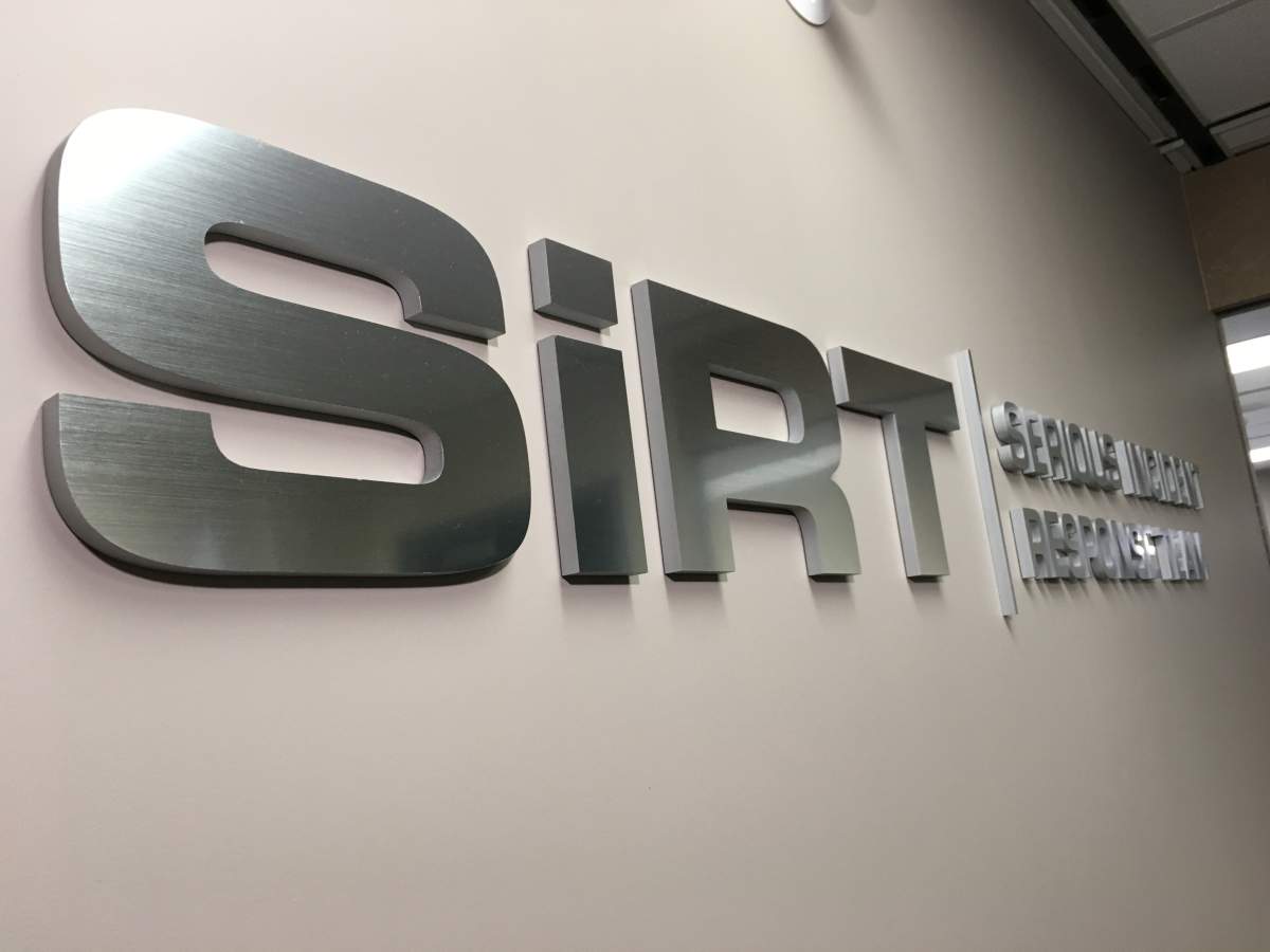 SIRT signage is pictured.
