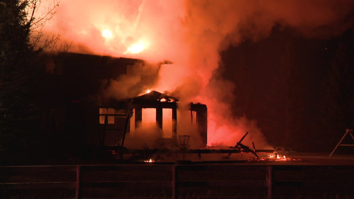 House fire in the community of Springbank. 